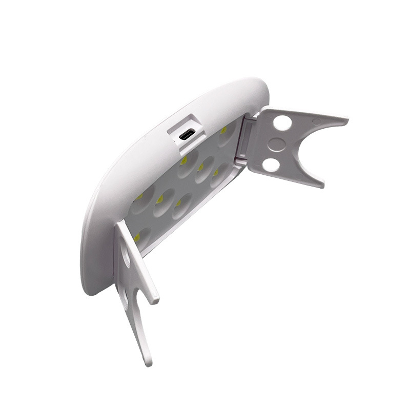 12W-os magas teljesítményű körömlámpa 8 LED-del, UV-gél kötéshez, összecsukható LED-UV lámpa