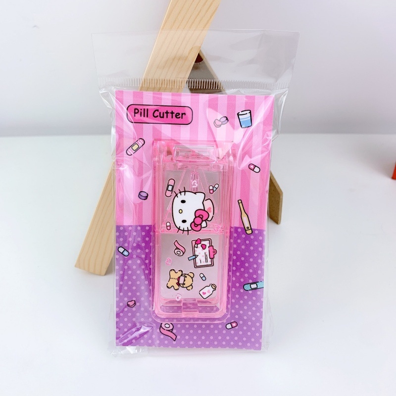 Kuromi i Stitch: prijenosna kutija za tablete s rezačem, slatka kutija za pohranu tableta