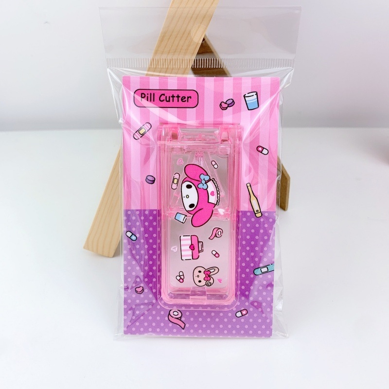 Kuromi i Stitch: prijenosna kutija za tablete s rezačem, slatka kutija za pohranu tableta