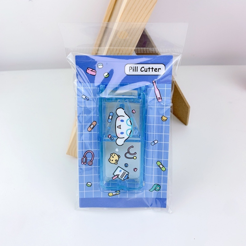 Kuromi i Stitch: prijenosna kutija za tablete s rezačem, slatka kutija za pohranu tableta