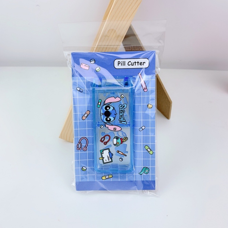 Kuromi i Stitch: prijenosna kutija za tablete s rezačem, slatka kutija za pohranu tableta