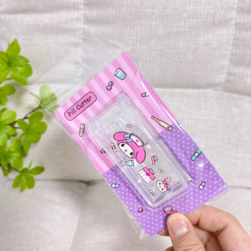 Kuromi i Stitch: prijenosna kutija za tablete s rezačem, slatka kutija za pohranu tableta
