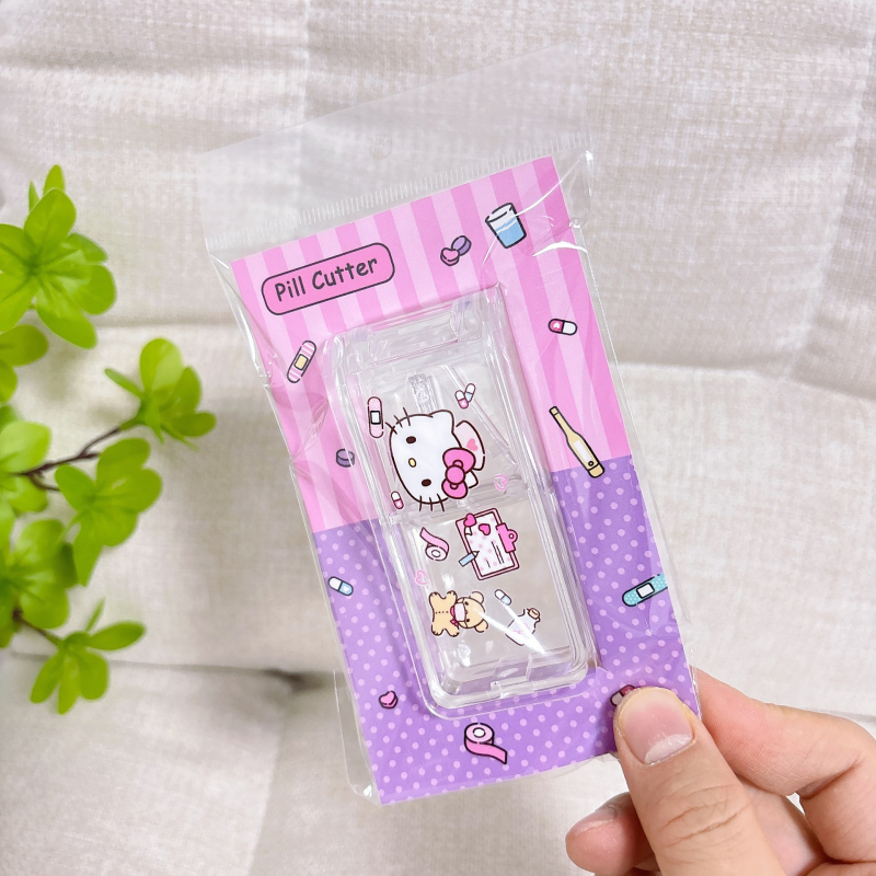 Kuromi i Stitch: prijenosna kutija za tablete s rezačem, slatka kutija za pohranu tableta