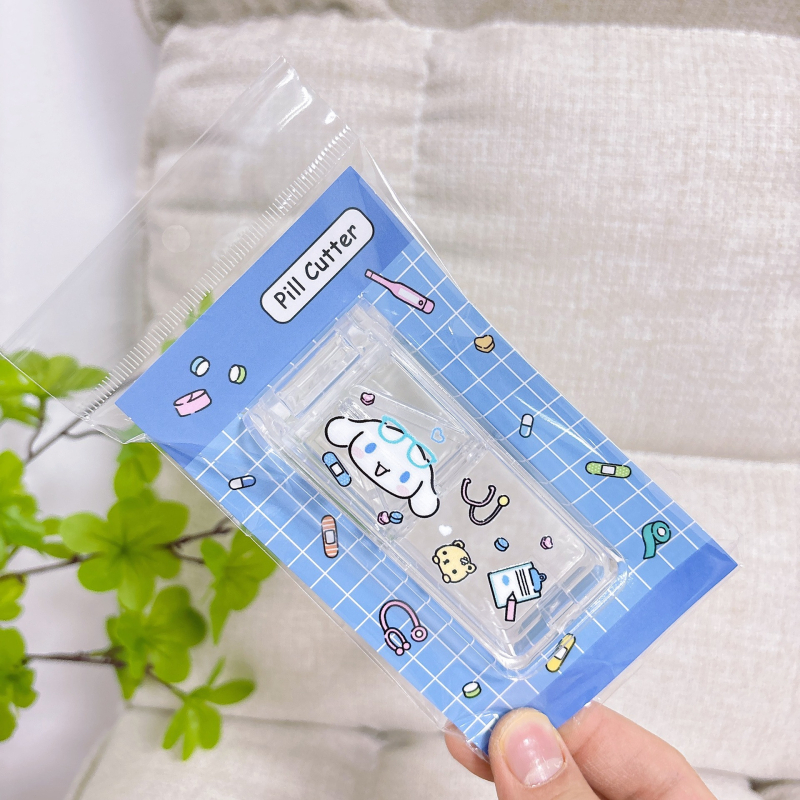 Kuromi i Stitch: prijenosna kutija za tablete s rezačem, slatka kutija za pohranu tableta