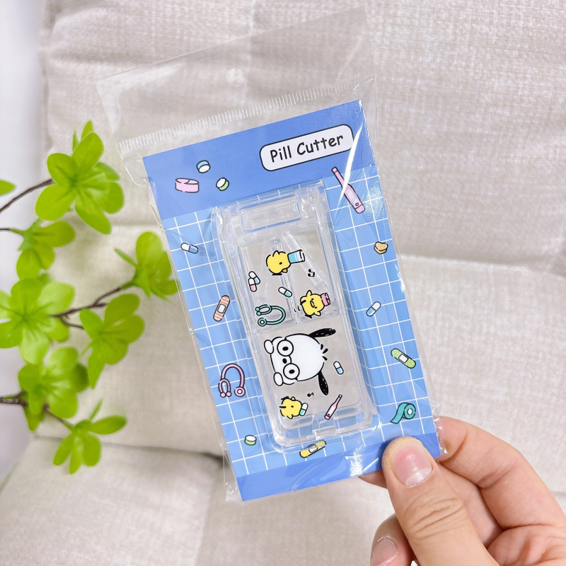 Kuromi i Stitch: prijenosna kutija za tablete s rezačem, slatka kutija za pohranu tableta