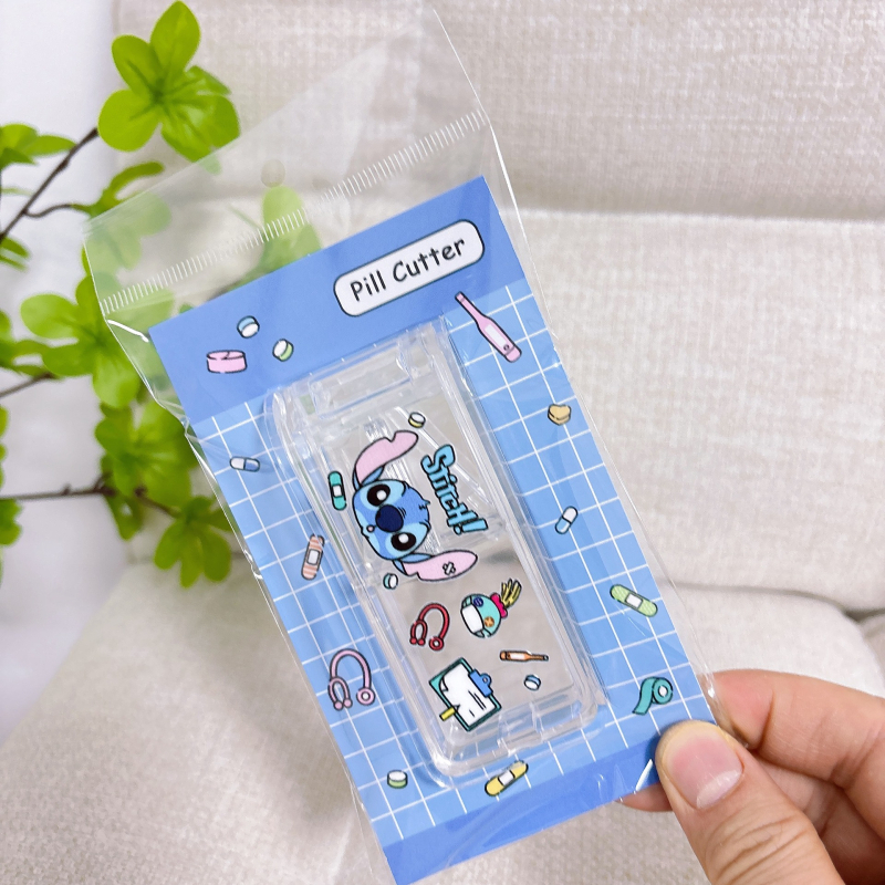 Kuromi i Stitch: prijenosna kutija za tablete s rezačem, slatka kutija za pohranu tableta