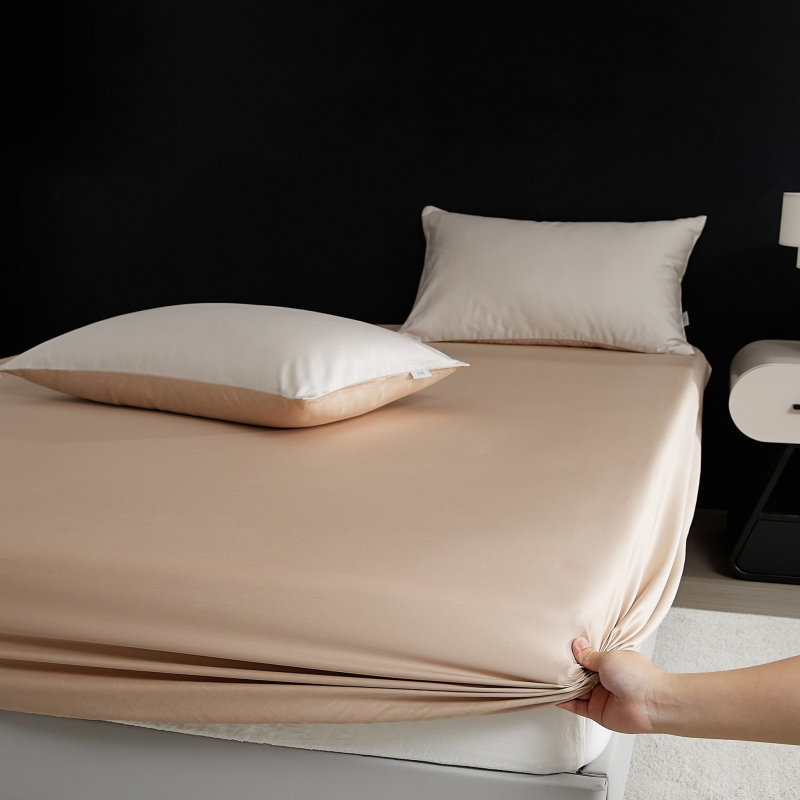 A-klasa Premium jednobojna navlaka za pokrivač od dugovlačne pamuka s 100 niti, satin pamuk, za jednokrevetni krevet, 3-dijelni set