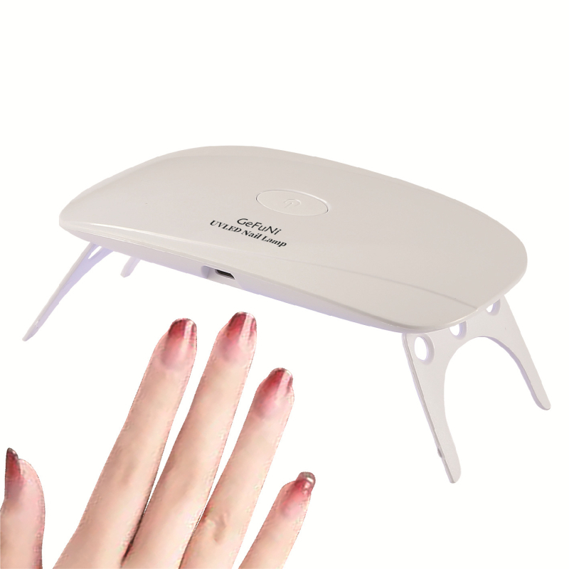 Új mini UV-LED manikűrlámpa, kettős fényforrással, egér alakú
