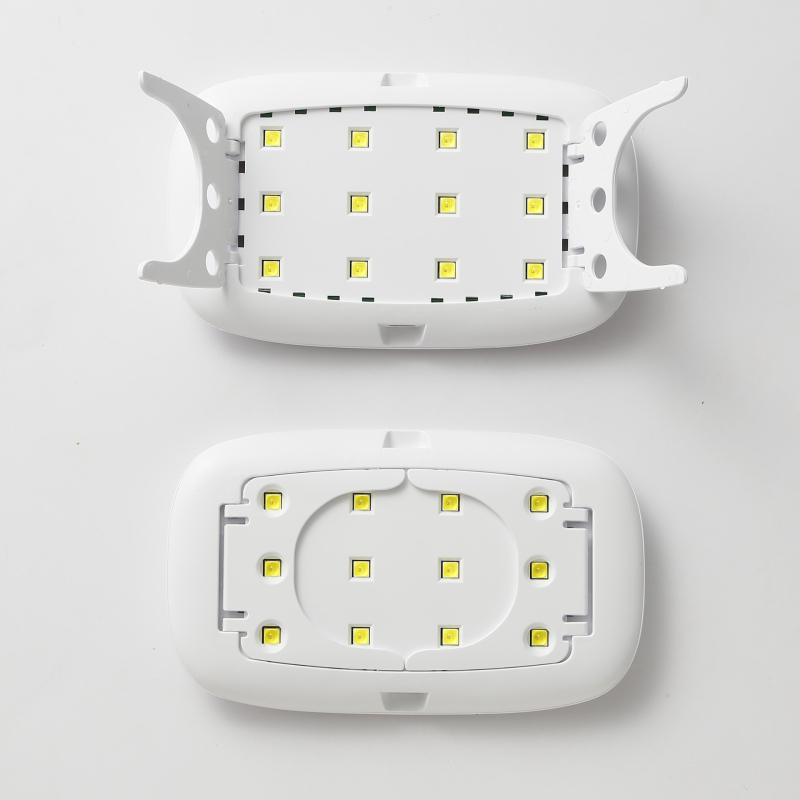 Új mini UV-LED manikűrlámpa, kettős fényforrással, egér alakú