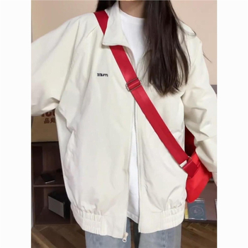 Ženska jakna s japanskim retro dizajnom, radna jakna za proleće i jesen, širok kroj, svestrana casual baseball jakna