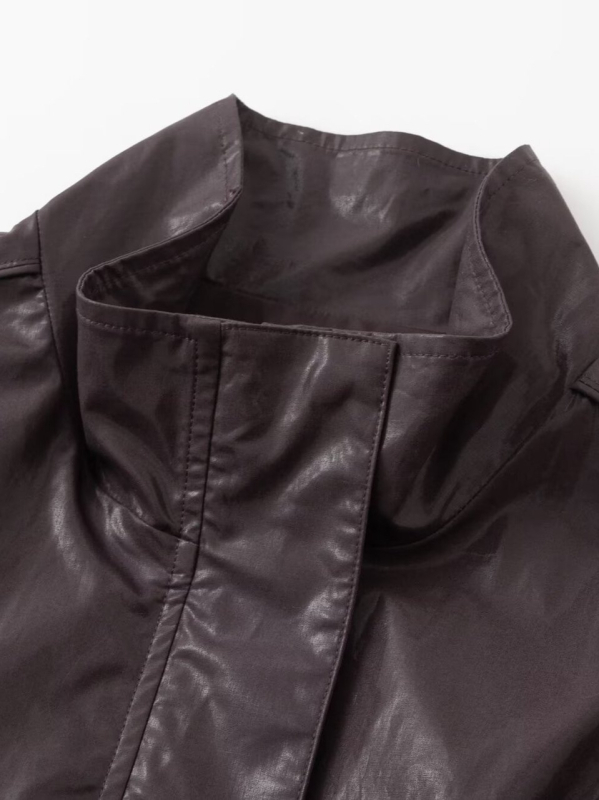 Ženska bomber jakna sa stojećim ovratnikom, zip, regular fit, kratka duljina, jednobojni poliester