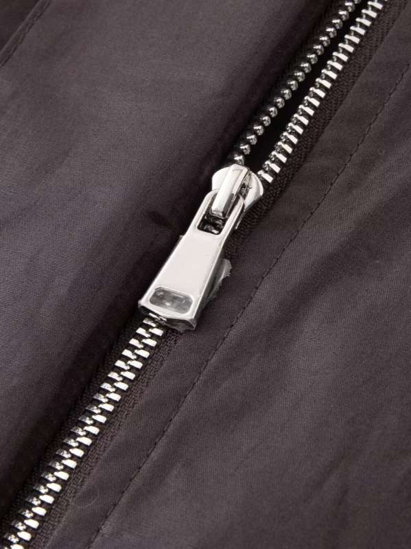 Ženska bomber jakna sa stojećim ovratnikom, zip, regular fit, kratka duljina, jednobojni poliester