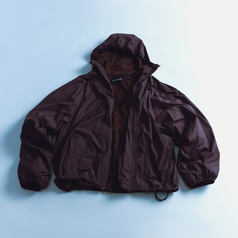 Lagana jakna od flisa s kapuljom, slobodan kroj, dugi rukavi, zatvarač, model V9875, street-hipster stil