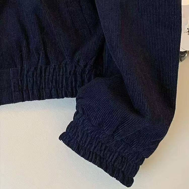 Patchwork kockás hímzett kordbársony dzseki nőknek, 2025 tavasz, vintage casual, rövid fazon
