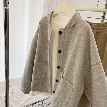 Ženska baseball jakna za proljeće i jesen, širok kroj, elegantan svakodnevni kardigan