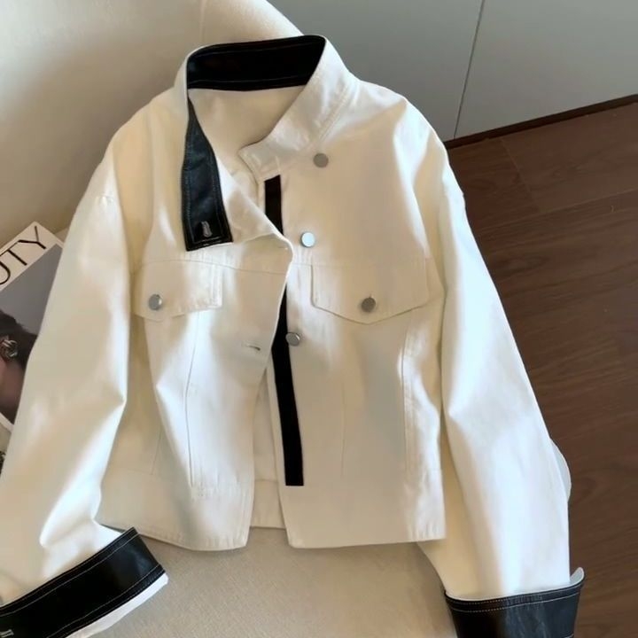 Ženska jakna u američkom retro stilu, labav kroj, casual i ulični stil za proljeće i jesen