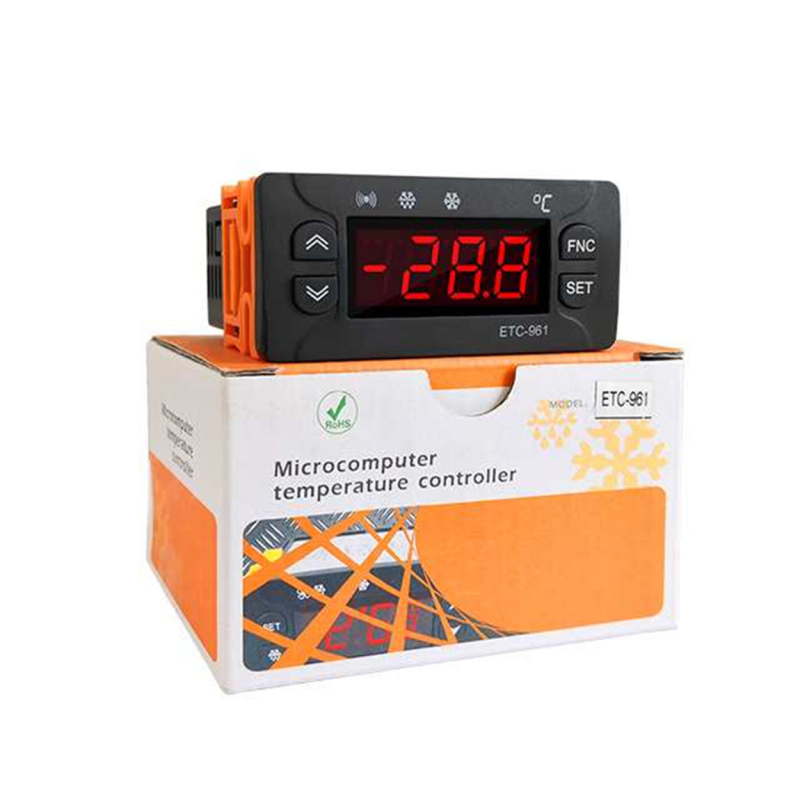 ETC-961 Digitalni regulator temperature za hlađenje, odmrzavanje, zračno hlađeni hladnjak i skladištenje uz senzor
