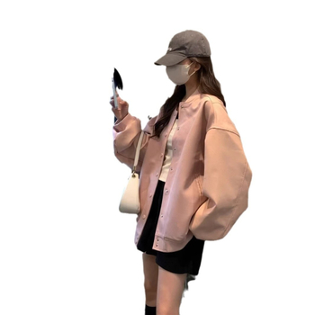 Ženska ružičasta prešivana bomber jakna za zimu, debela izolacija, casual BF stil, za malu figuru