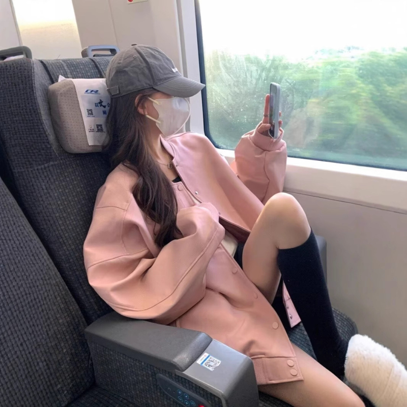 Ženska ružičasta prešivana bomber jakna za zimu, debela izolacija, casual BF stil, za malu figuru