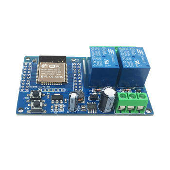 DC5-60V napajan dvokanalni Wi‑Fi rele modul s ESP32‑WROOM razvojnom pločom za sekundarni razvoj