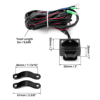 Set releja za električni navijač 12V 300A za ATV, terenska vozila i jahte