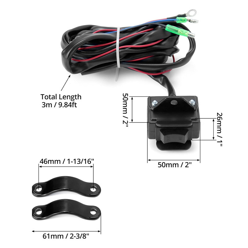 Set releja za električni navijač 12V 300A za ATV, terenska vozila i jahte