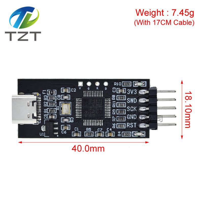 DAPLink alternativa J-Link OB/ST-LINK za STM32 programator i downloader — TTL serijski port emulator za ARM