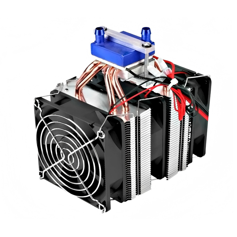 Haihua 180W полупроводников охладителен комплект за малки аквариуми, 12V, 10–30 л, охладител с контрол на температурата