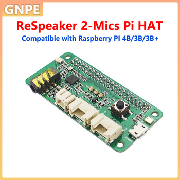 Μονάδα φωνής ReSpeaker για Raspberry Pi με ευφυή αναγνώριση φωνής, συμβατή με Raspberry Pi 4B/3B/3B+