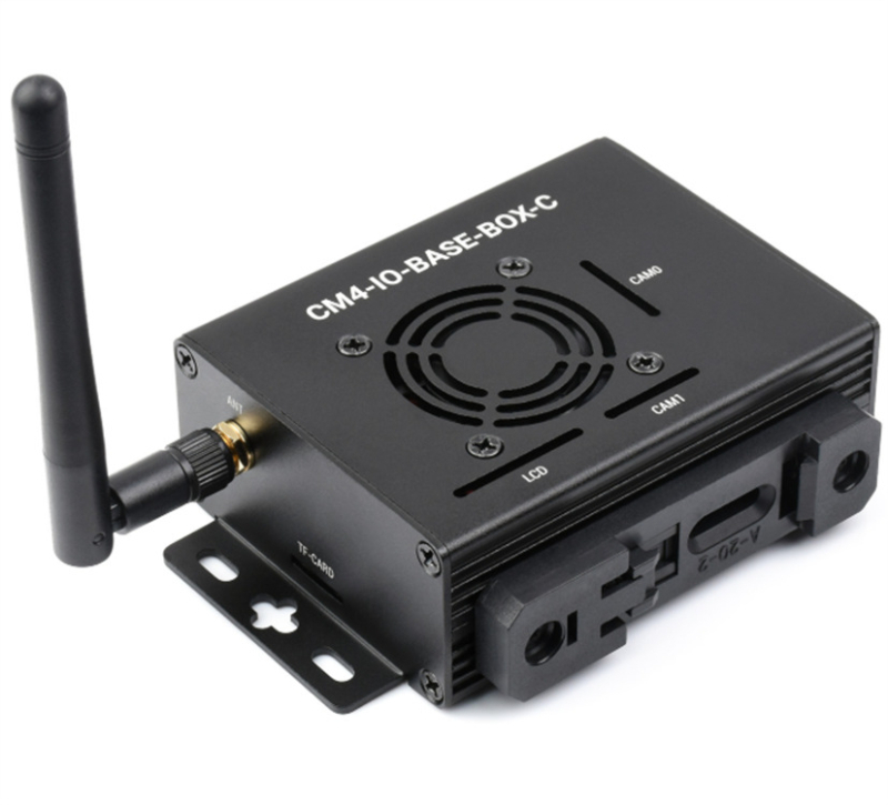 CM4-IO-BASE-BOX-C Raspberry Pi Compute Module Mini Host s ugrađenom Micro Snow IO pločom – HDMI 4K, Gigabit Ethernet, 40-pin GPIO, dvostruke MIPI-CSI kamere, LCD sučelje