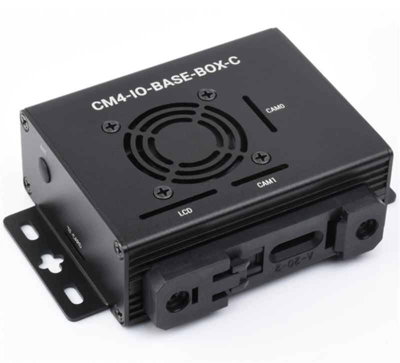 CM4-IO-BASE-BOX-C Raspberry Pi Compute Module Mini Host s ugrađenom Micro Snow IO pločom – HDMI 4K, Gigabit Ethernet, 40-pin GPIO, dvostruke MIPI-CSI kamere, LCD sučelje