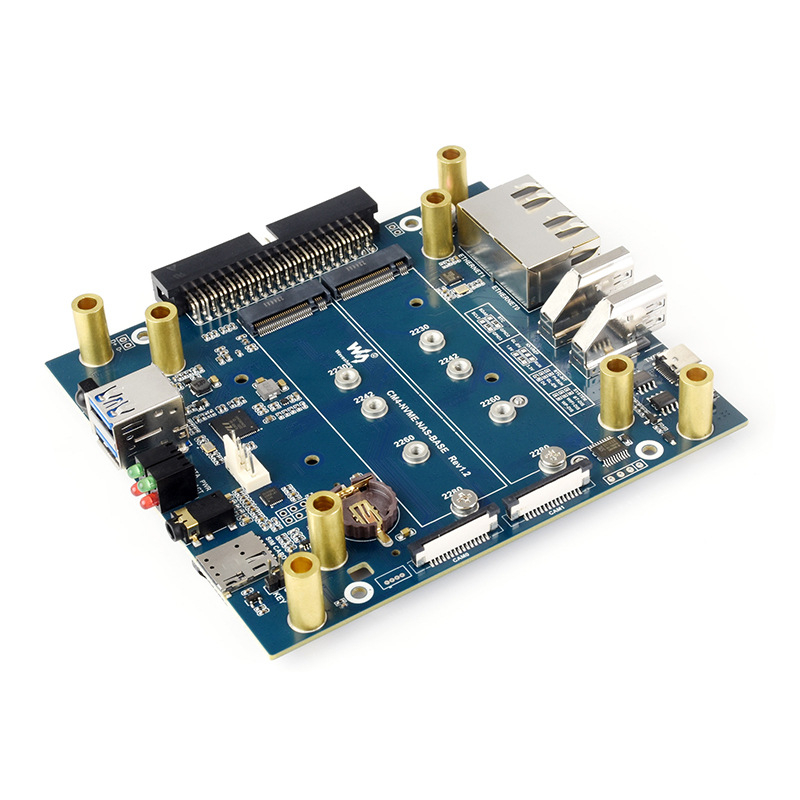 Raspberry Pi CM4 višenamjenski NAS poslužitelj s dvostrukim SSD utorima i dvostrukim gigabitnim portovima 4G