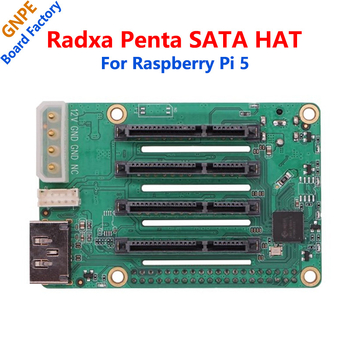 Radxa Penta SATA разширителна платка за ROCK серия Raspberry Pi 5 мини NAS