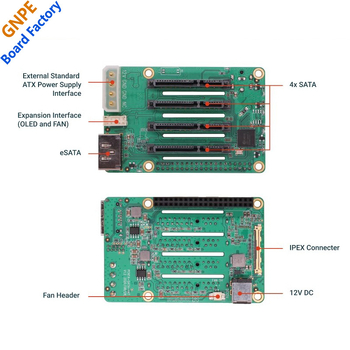 Radxa Penta SATA разширителна платка за ROCK серия Raspberry Pi 5 мини NAS