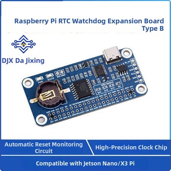 Raspberry Pi 4 RTC watchdog rozšírená doska, modul typu B, vysokopresný DS3231SN hodinový čip
