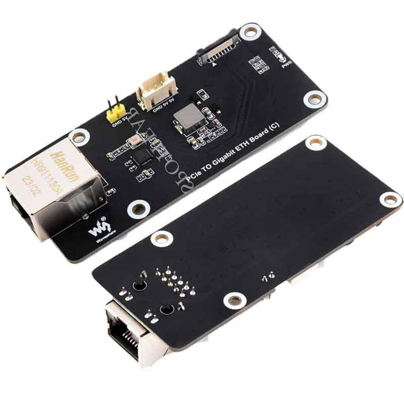 Raspberry Pi 5 PCIe към гигабитен Ethernet RJ45 адаптер RTL8111H без драйвер
