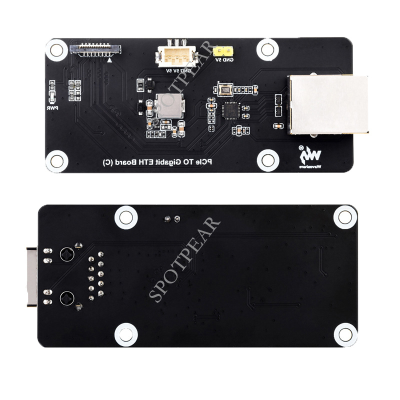 Raspberry Pi 5 PCIe към гигабитен Ethernet RJ45 адаптер RTL8111H без драйвер