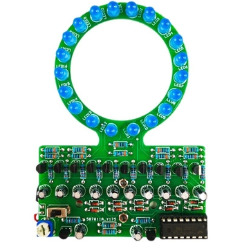 CD4017 kör alakú gradient LED futó fény DIY elektronikai készlet TJ-56-522