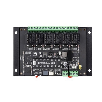 Raspberry Pi RP2350 razvojna ploča, industrijskog razreda, 6-kanalni relejni modul, izolirano RS485 sučelje