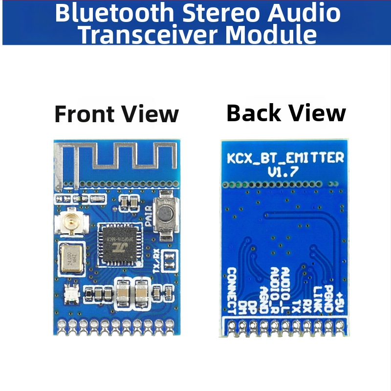 Bluetooth 5.3 аудио предавател и приемник — двоен модул за стерео безжично предаване на музика