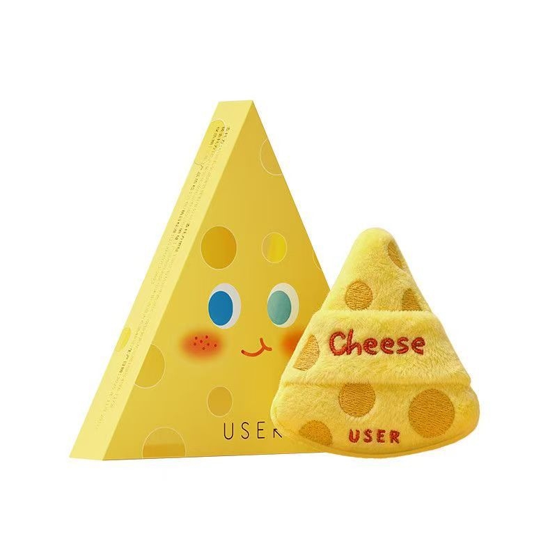 2026-os új modell Cheese Powder Puff – bársonyos sminkszivacs, száraz és nedves használatra, egyedi gyártású