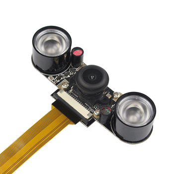 Raspberry Pi Zero 2W 5MP IR éjszakai látás kamera, fisheye 130° széles látómező, állítható fókusz
