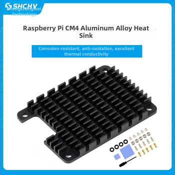 Chladič Raspberry Pi CM4 pre Core Board Compute Module 4, hlinírový radiátor s nástrojom na tepelne vodivé lepidlo