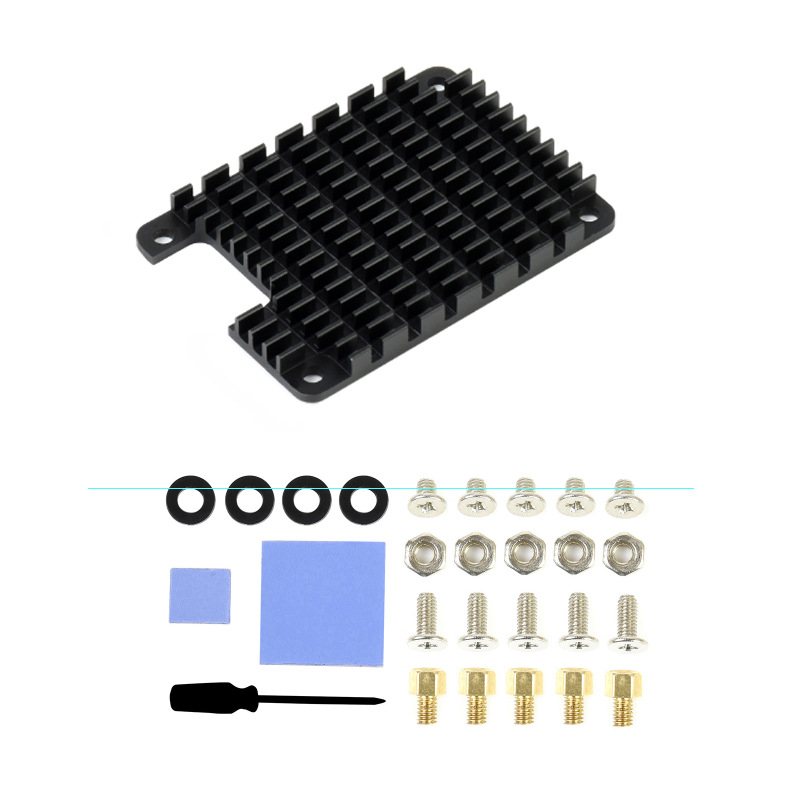 Raspberry Pi CM4 hűtő Compute Module 4 alaplaphoz, alumínium radiátor termos vezető ragasztó eszközzel