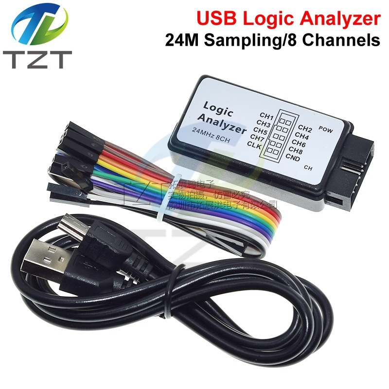 USB logički analizator za mikrokontrolle, debugging ARM i FPGA — 24 MS/s uzorkovanje, 8 kanala
