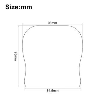 Metalni pokrov mosta električne gitare, Tele stil, dimenzije 93 × 84,5 mm, dodatna oprema za žičane instrumente