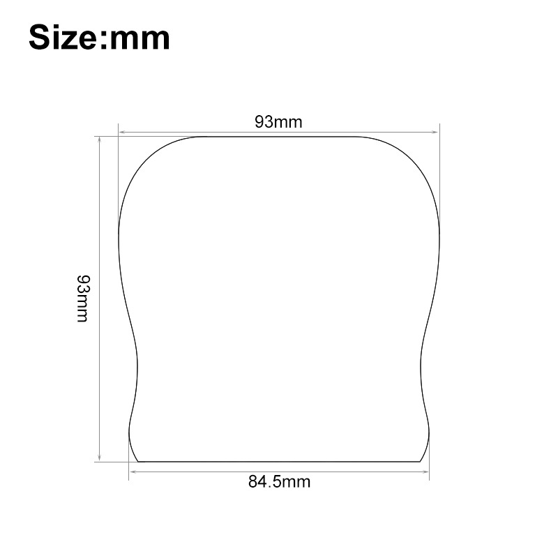 Metalni pokrov mosta električne gitare, Tele stil, dimenzije 93 × 84,5 mm, dodatna oprema za žičane instrumente