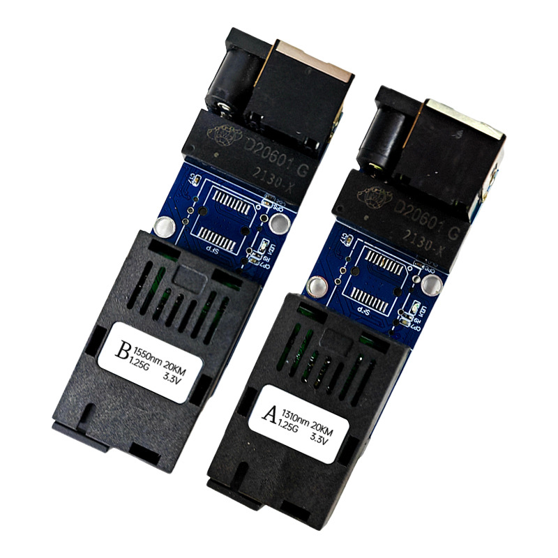 Gigabitni optičko-električni transceiver sa SC sučeljem, jednovlakno vlakno, PCBA 100RJ45 100/1000 Mbps, mini matična ploča