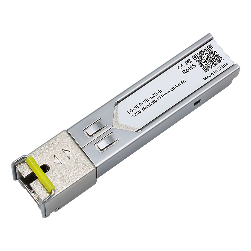 Lianguo gigabitni SFP optični modul s SC priključkom, monofibra, 20 km, kompatibilan s H3C.