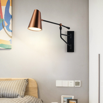 LED zidna svjetiljka pored kreveta i kupaonski luster, ambijentalno osvjetljenje, moderni minimalistički stil